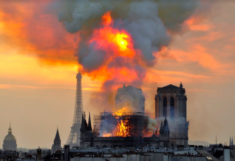 Notre Dame de Paris Goes Up in Flames