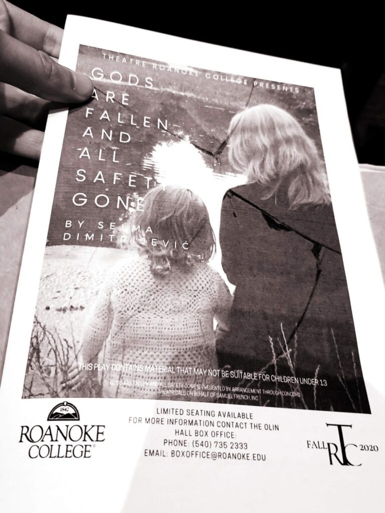 The Art Beyond the Stage: “Gods Are Fallen and All Safety Gone”