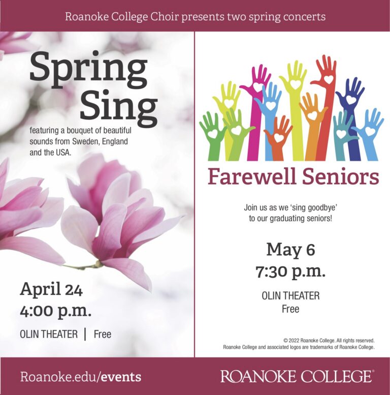 Upcoming RC Choir Concerts!